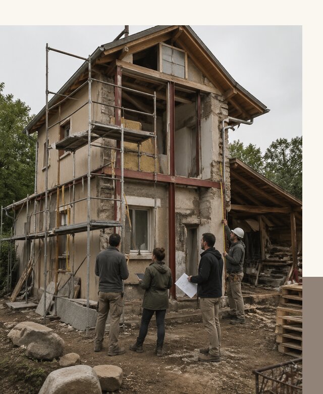 Реконструкция загородного дома под ключ в Новомосковске от бюро